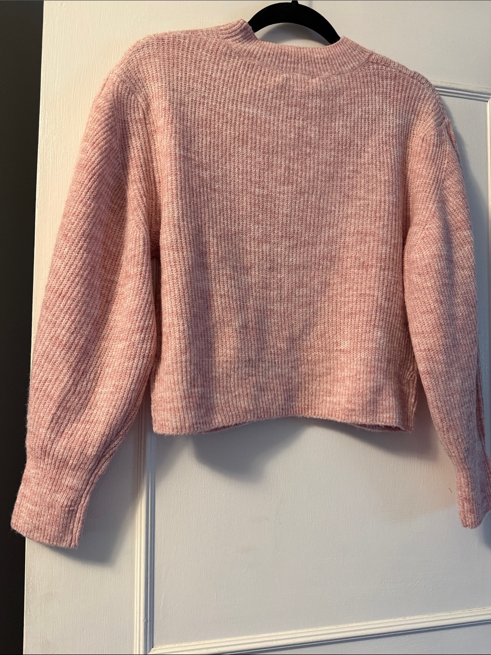 Topshop Blush Pink Ribbed Crewneck Sweater - Picture 7 of 7